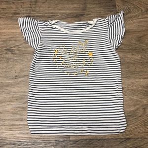 Blue and White Striped Cute Shirt